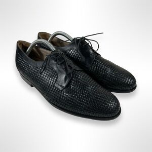 YANKO ESPAÑA woven leather derby shoes